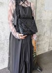 画像4: 花菱亀甲×シャーリングハンドルBAG (4)